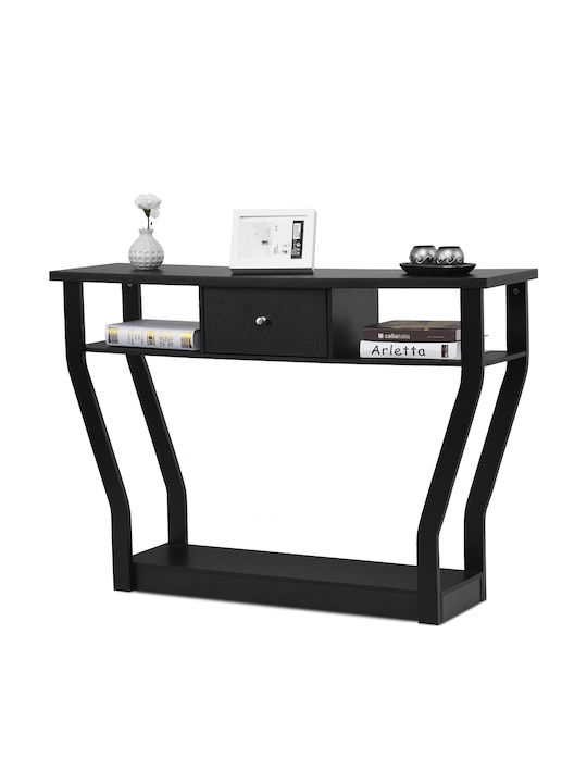 Consolă Lemn Negru L120xL30xH81buc