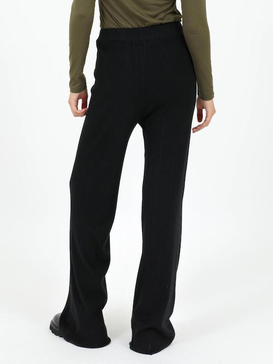 Dama Tesatura Pantaloni Black