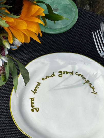 Maegen Plate Shallow made of Porcelain with Diameter 20.5cm