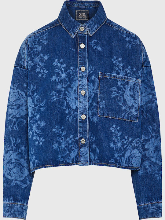 Damen Jeansjacke Blau