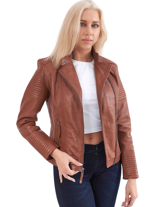 Calypso Damen Bikerjacke Tan