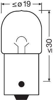 Osram Крушка за автомобил R10W 12V 10W