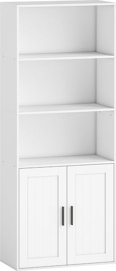 Βιβλιοθήκη Λευκό 60x30x145.5εκ.