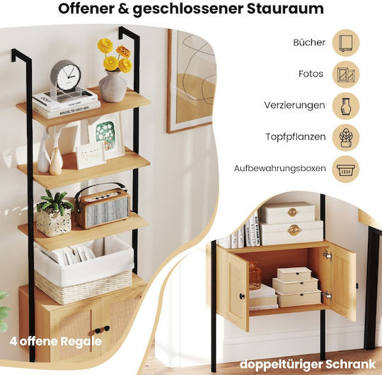 Bibliothek Natural Shade 60x31x184cm