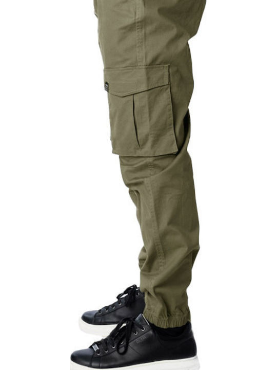 Trousers Cargo Elastic in Regular Fit Khaki