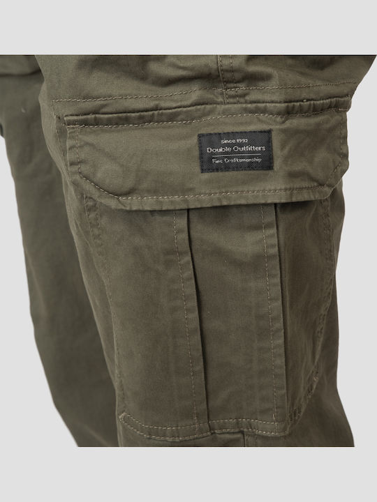 Cargo Elastic Khaki Men's Trousers