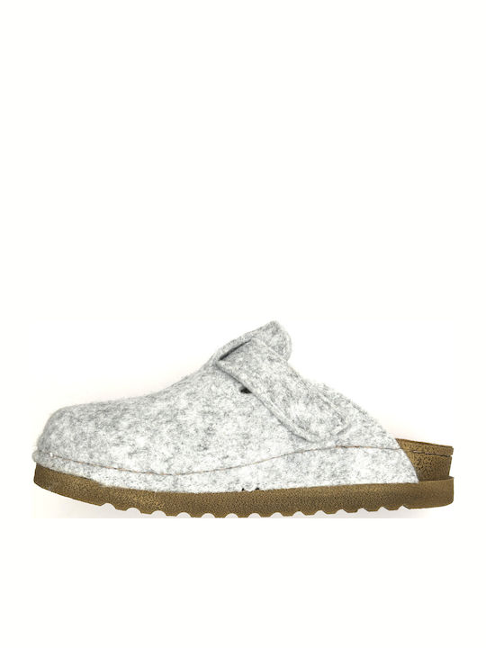 Anatomical Woolen Women's Slippers Gray