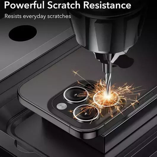 Protection Camera Protection Tempered Glass Silver for the iPhone 17 Pro, iPhone 17 Pro Max