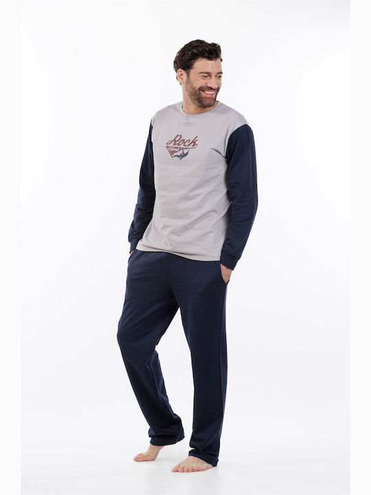 MEI Χειμερινή Ανδρική Ρόμπα Multicolor