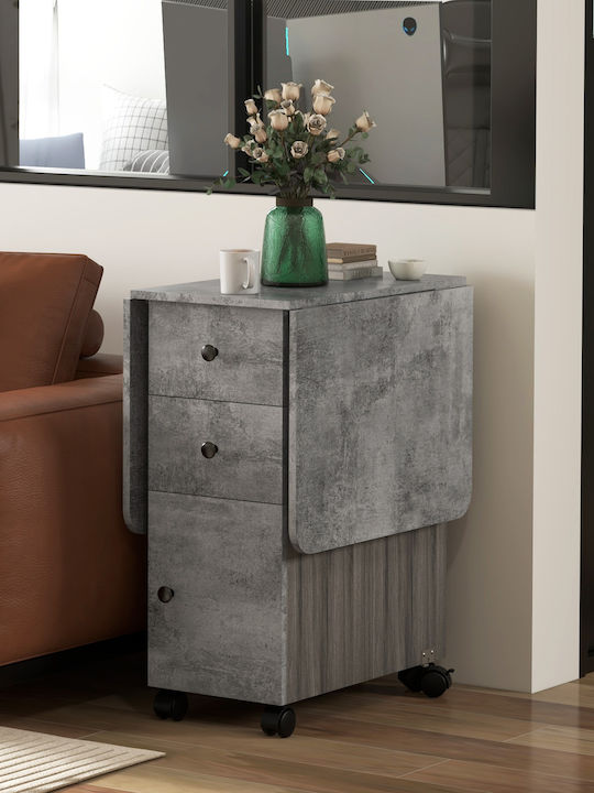 Tisch Küche Klappbar Grey Wood And Stone 120x60x76.5cm