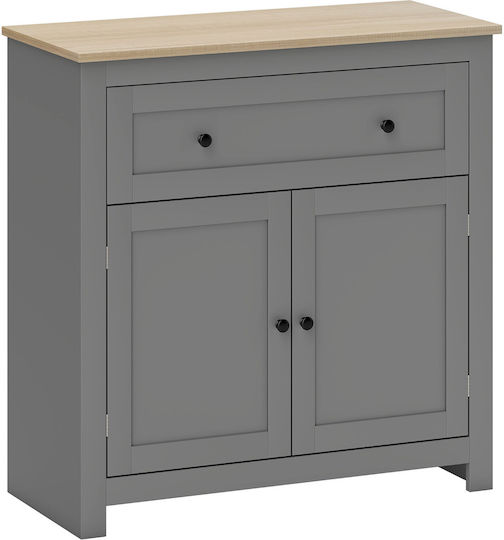 Sideboard made of Wood & Metal with Drawers Colorful 78.5x35x80cm