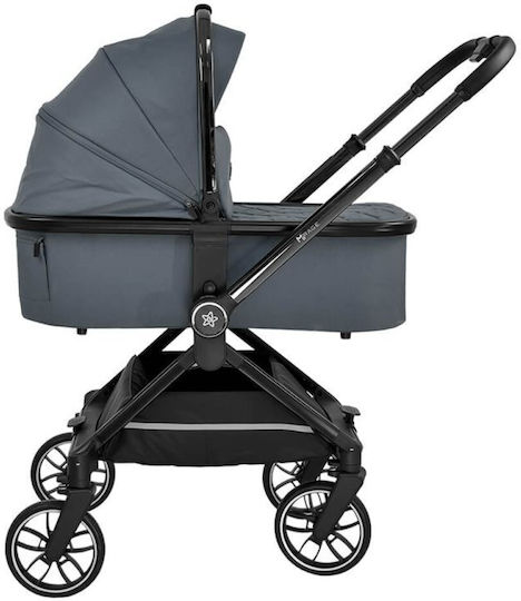 Bebe Stars Mirage Ρυθμιζόμενο Καρότσι 3 σε 1 Kατάλληλο για Nεογέννητο Grey 9.6kg