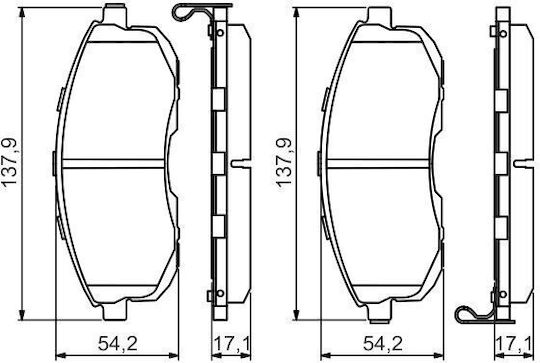 Bosch Brake Pad Set Disc Brake 0 986 494 572
