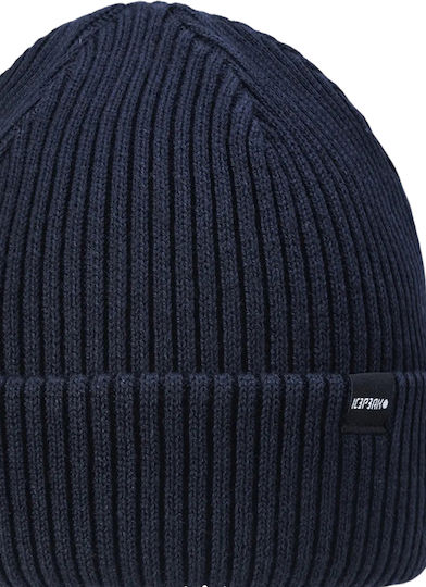 'hoxie' Beanie Unisex Σκούφος Πλεκτός σε Μπλε χρώμα
