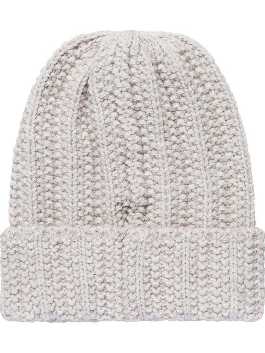 Beanie Beanie Knitted in Beige color