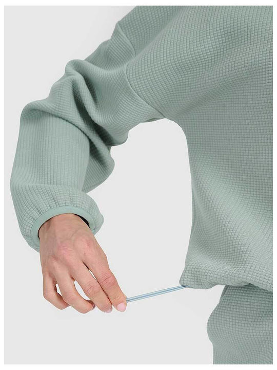 Women's Sweatshirt Hooded Turquoise