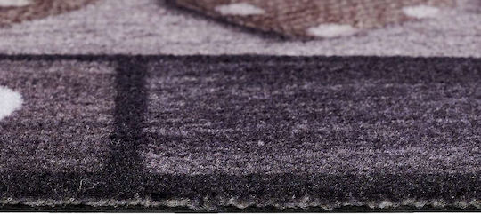 Sdim Covor de Intrare Mochetă cu Suport Antiderapant Ambiance 890 4 Hearts Bej 50x75buc Grosime 8mm