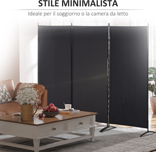 HomCom Decorative Room Divider Metal 253x182cm