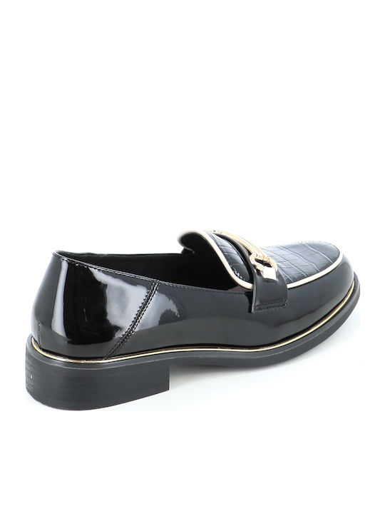 Damen Mokassins aus Leder in Schwarz Farbe 02/2555_MAUVRO