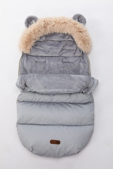 FreeOn Arctic Калъф за количка Waterproof Сив 95x50εκ.