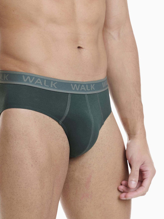 Slipuri pentru bărbați Khaki Green - Multicolor 2Pachet