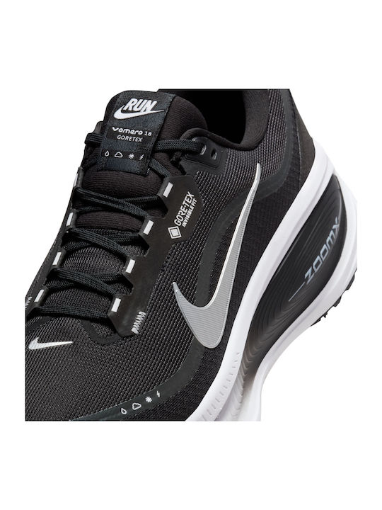 Vomero 18 GTX Men's Sport Shoes Running Waterproof With Gore-Tex Membrane Black / Anthracite / White / Metallic Silver