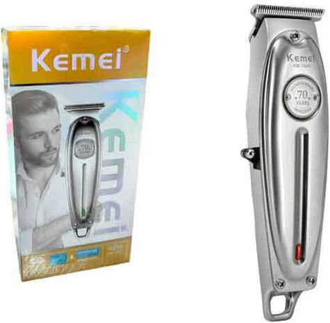 Kemei Professional Rechargeable Hair Clipper Silver KM-1949