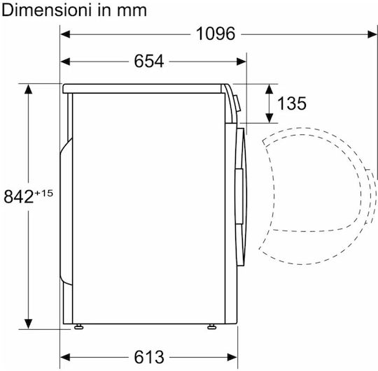 Bosch WTH83208II Στεγνωτήριο 8kg με Αντλία Θερμότητας