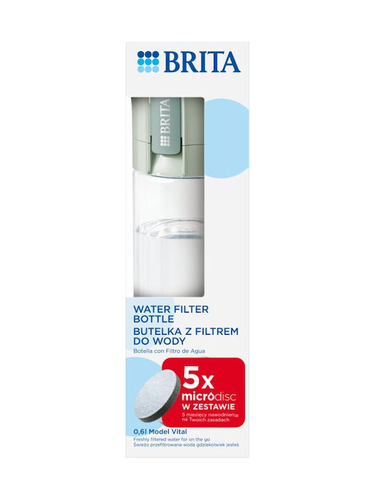 Brita Vital Bottle Jug Pastel green with Filter 600ml