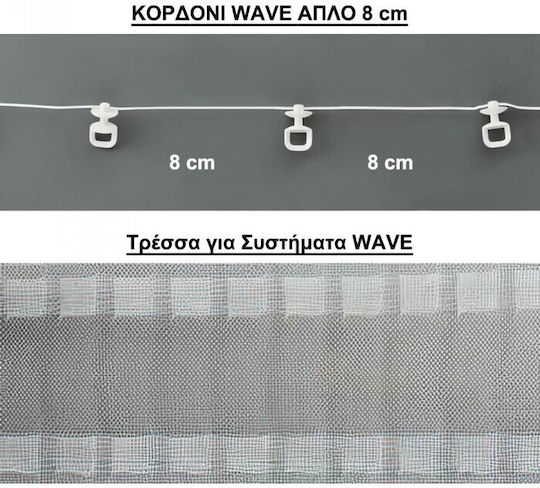 Anartisi Phantom Einweg Vorhangschiene in Farbe 240εκ. 513840-03