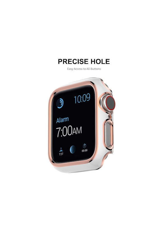Enkay Plastikhülle mit Glas in Weiß Farbe für Apple Watch SE, SE2, SE3 - 44mm Enkay Plastikhülle mit Glas in Weiß Farbe für Apple Watch SE, SE2, SE3 - 44mm
