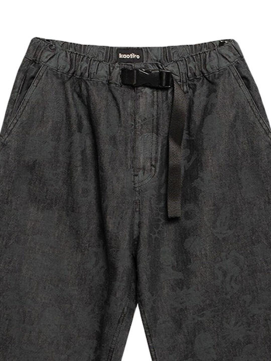Ανδρικό Παντελόνι Τζιν με Relaxed Baggy Εφαρμογή Black