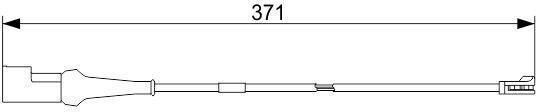 Warnsensor Bremsbelag Verschleiß Bosch 1 987 473 576