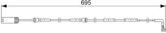 Warnsensor Bremsbelag Verschleiß Bosch 1 987 473 050