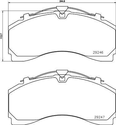 Textar 2924601 Brake Pad Set Disc Brake