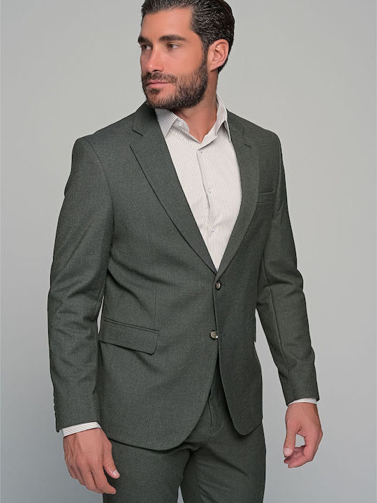 Men's Suit Jacket Khaki