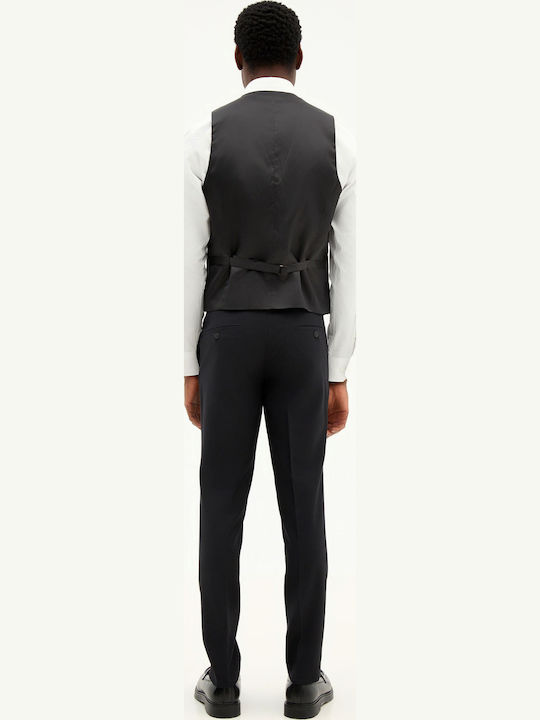 Men's Vest Slim Fit Black