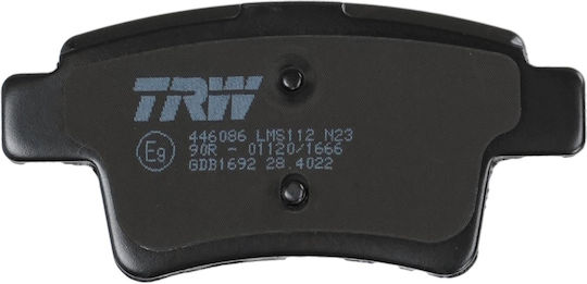 Trw Brake Pad Set Disc Brake Gdb1692