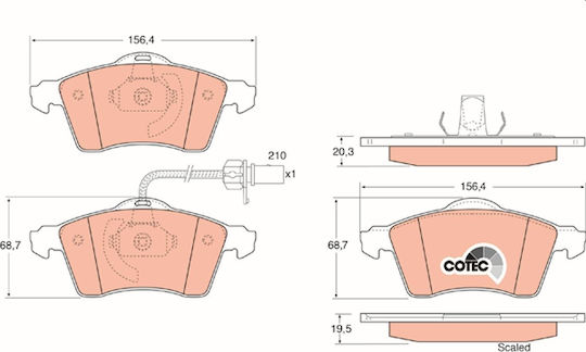 Trw Gdb1391 Brake Pad Set Disc Brake