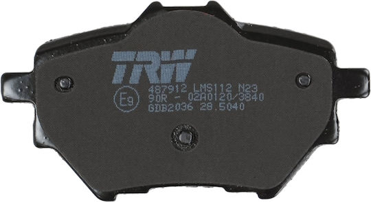 Trw Brake Pad Set Disc Brake Gdb2036