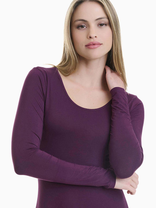 Bodysuit cu Mâneci Lungi din Bambus