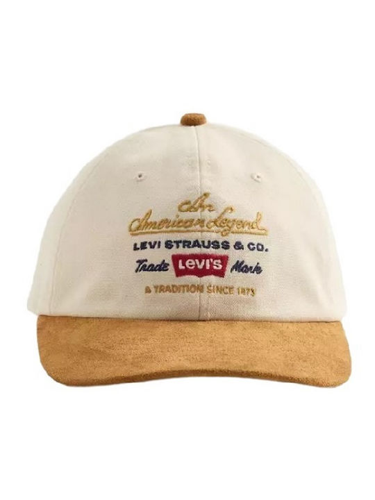 Levis Relaxed Dad Graphic Kappen Καπέlo Ανδρικό Ecru