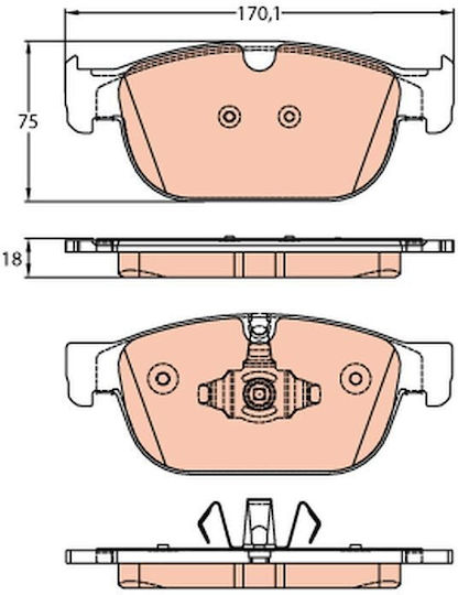Set Plăcuțe De Frână Trw Disc Brake Gdb2153