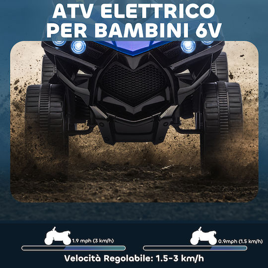 Παιδική Γουρούνα Ηλεκτροκίνητη 6 Volt Μπλε για 8+ ετών