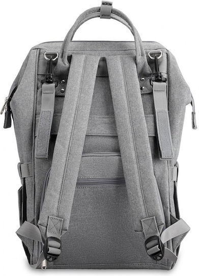 Multifunctional Backpack Moms Mark Ryden Waterproof 17 L Oxford Material Insulated Pockets Easy To Attach To Stroller Gray