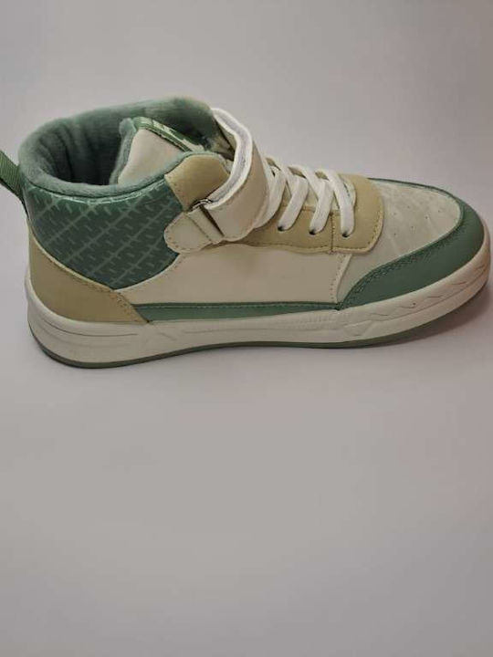 Kinder Sneakers Hoch Beige