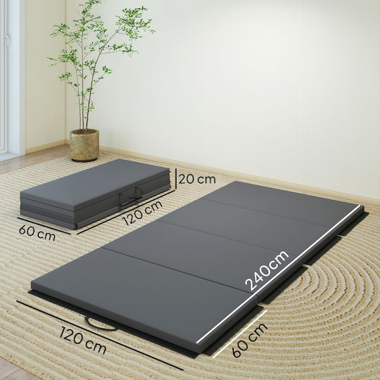 HomCom Exercise Mat Gray (240x120cm)