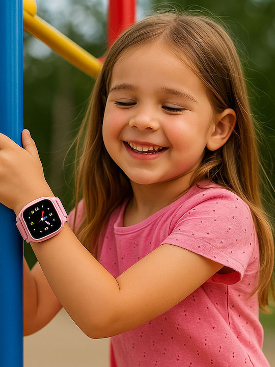 Zazu Fun Smart Watch 4g/gps Εντοπισμού & Βιντεοκλήση Ρόζ