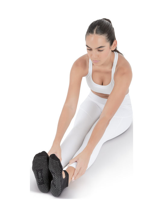 AMILA Κάλτσες για Yoga/Pilates Μαύρες 1 Ζεύγος
