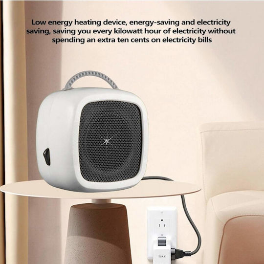 Uncle George Fan Heater Room Floor White 400W